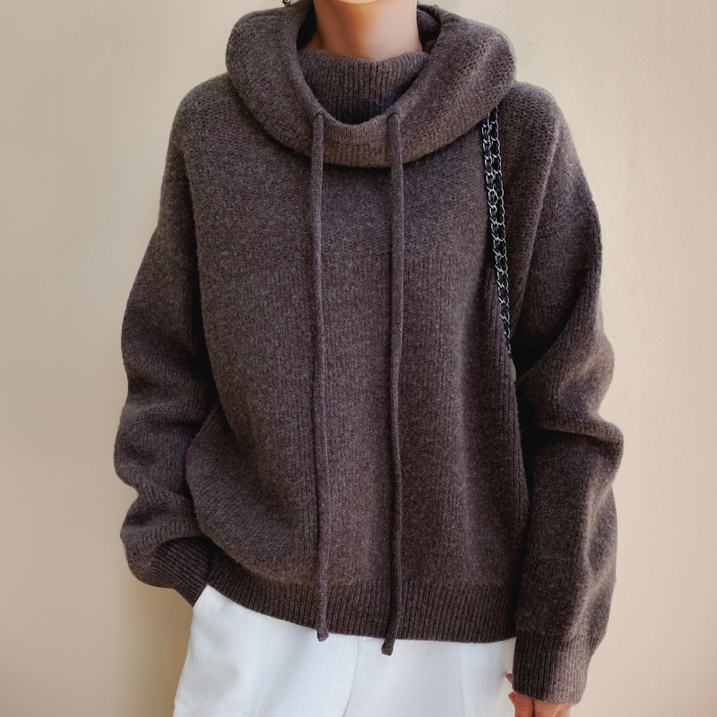 Charlotte | Pull Col Roulé en Laine Mérinos