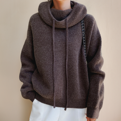 Charlotte | Pull Col Roulé en Laine Mérinos