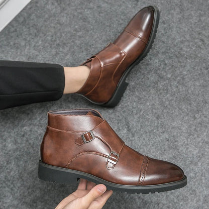 Maxence | Bottines en Cuir à Boucle