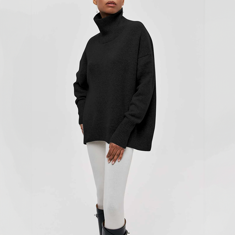 Amelia | Pull Col Roulé Élégant