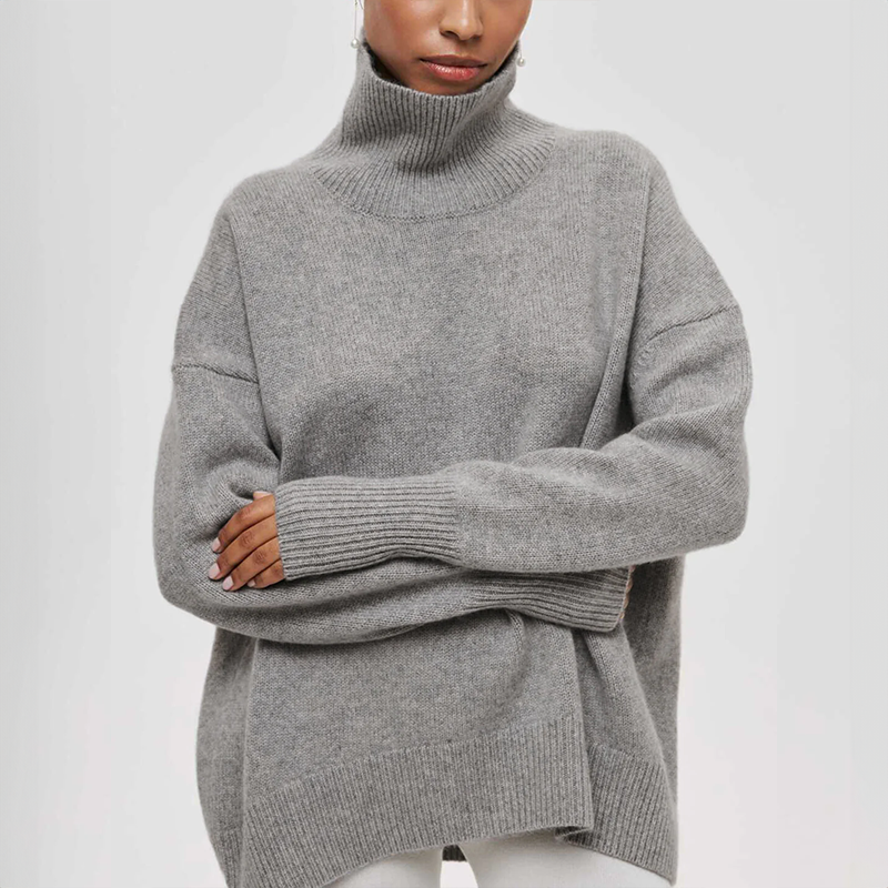 Amelia | Pull Col Roulé Élégant