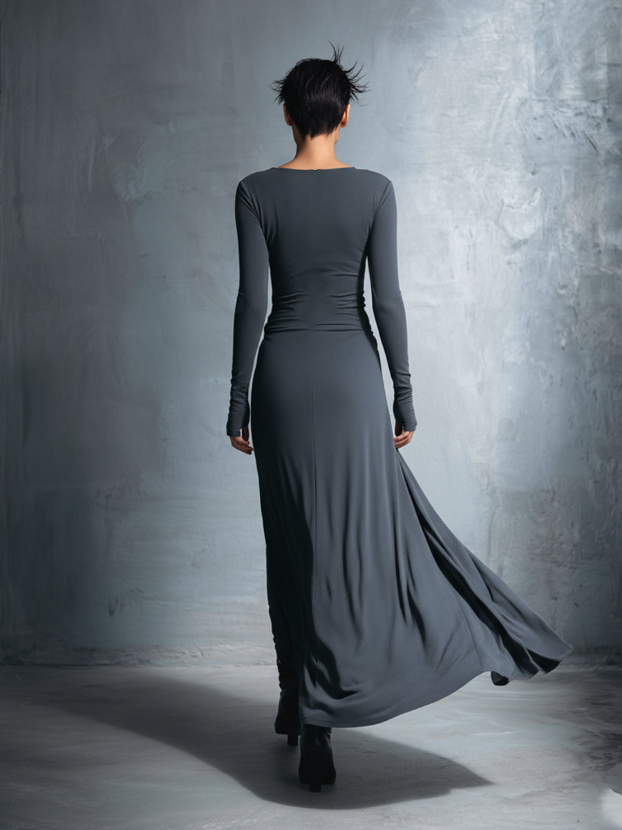 Naiara | Robe Longue à Nœud Latéral