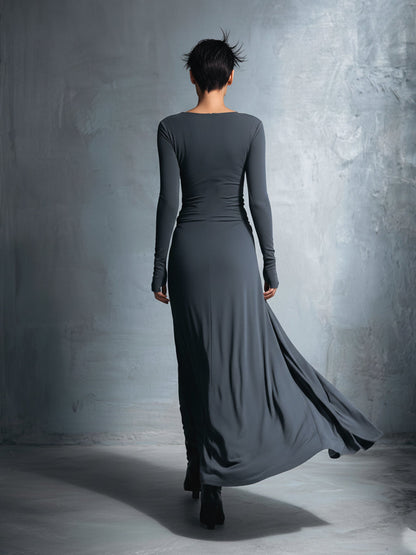 Naiara | Robe Longue à Nœud Latéral