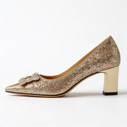 Magdalena | Chaussures orthopédiques en brocart