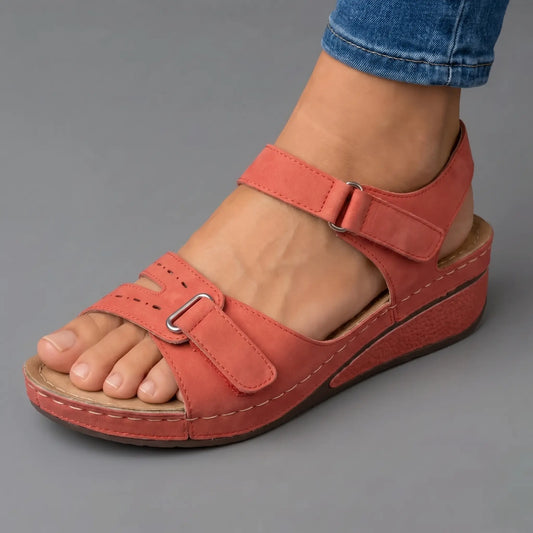 Coralie | Sandales Compensées Confort Rembourrées