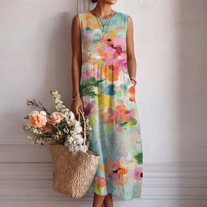 Karla™ | Robe Midi Multicolore Élégante