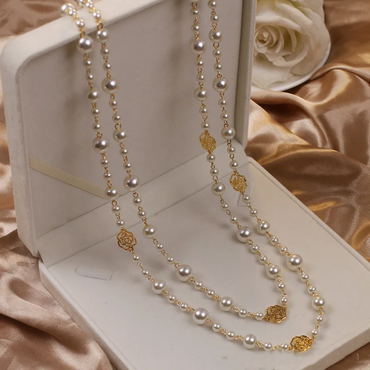 Zara | Collier Doré Élégant à Perles