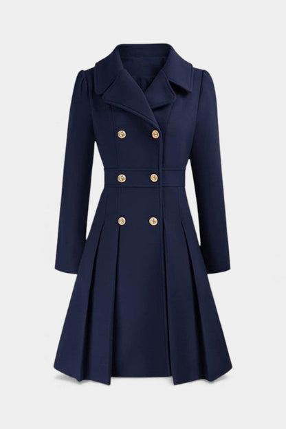 Philia | Manteau Caban Évasé à Double Boutonnage