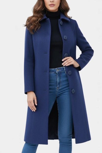 Varvara | Manteau d'Hiver Ajusté et Évasé