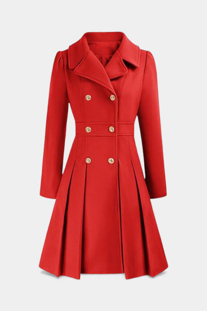 Philia | Manteau Caban Évasé à Double Boutonnage