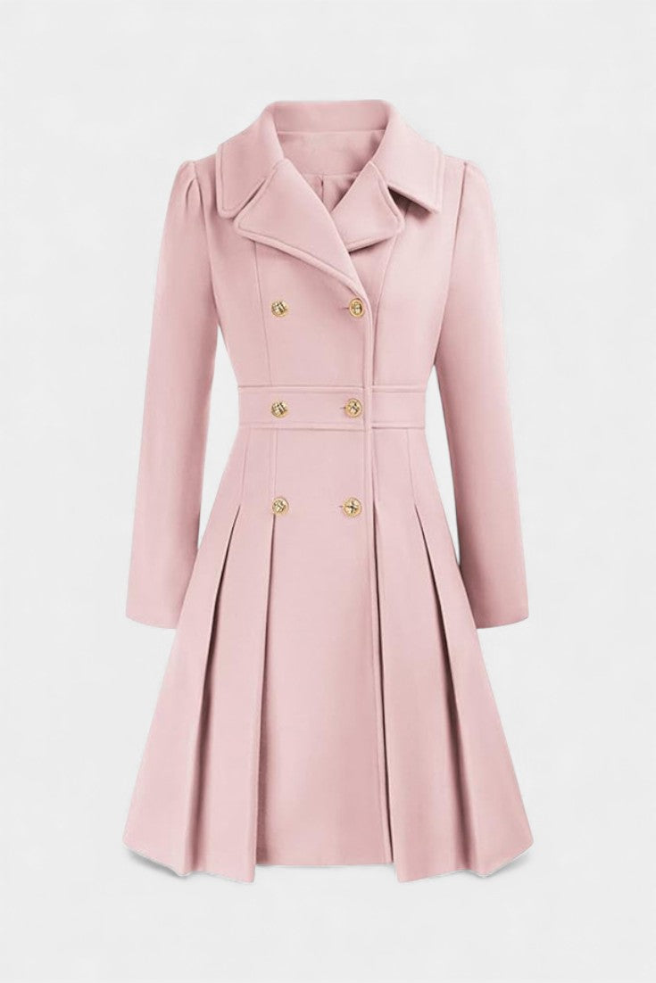 Philia | Manteau Caban Évasé à Double Boutonnage