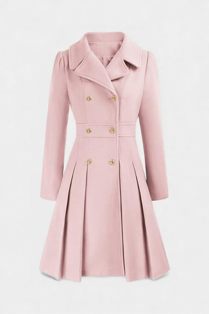 Philia | Manteau Caban Évasé à Double Boutonnage