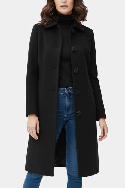 Varvara | Manteau d'Hiver Ajusté et Évasé