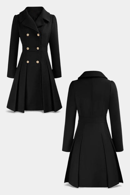 Philia | Manteau Caban Évasé à Double Boutonnage