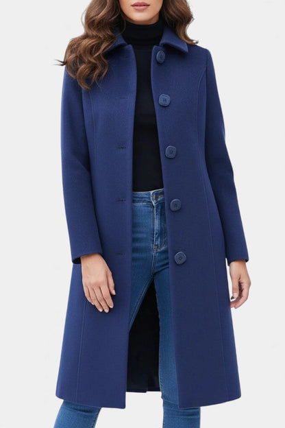 Varvara | Manteau d'Hiver Ajusté et Évasé