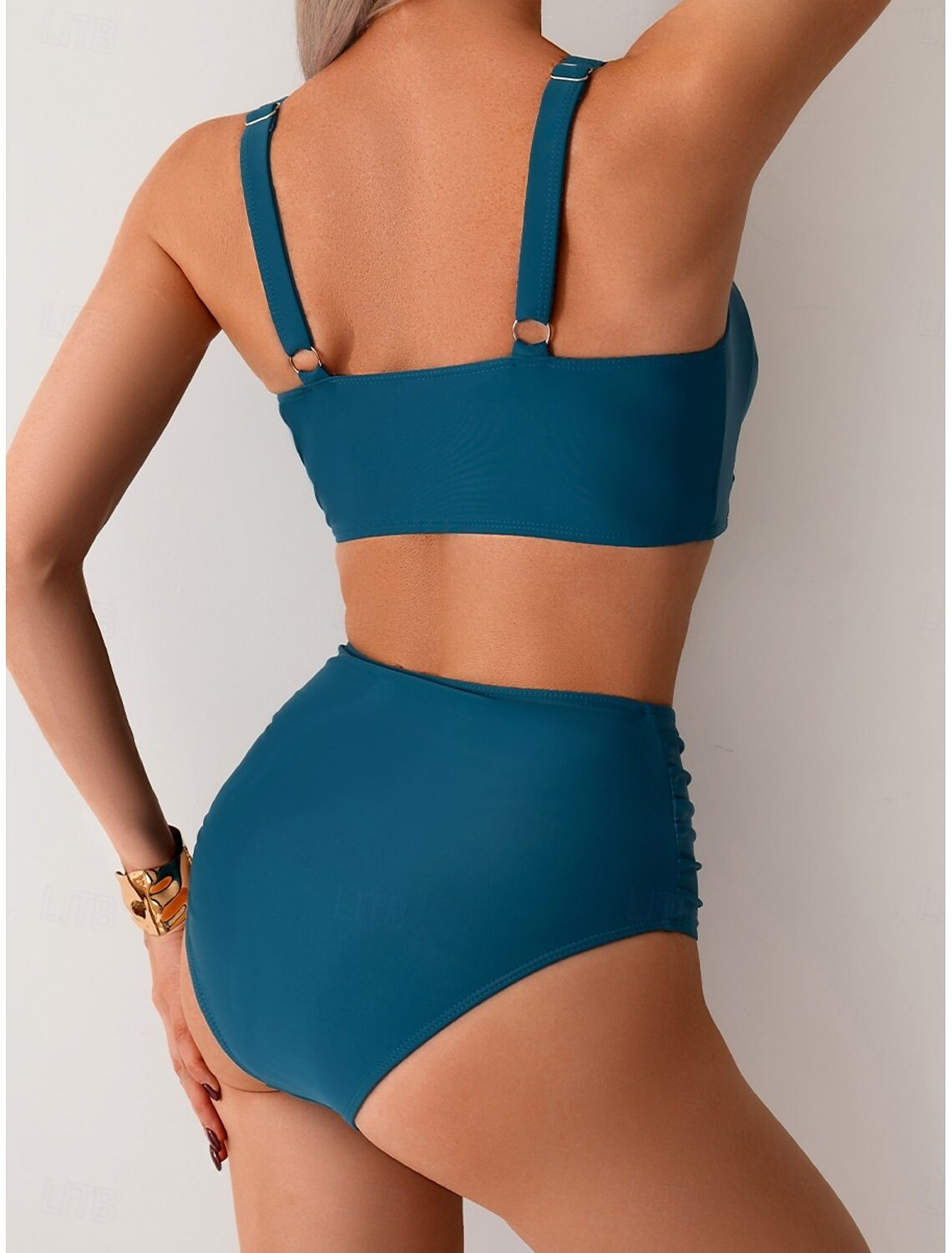 NICOLE | Bikini en tissu froncé