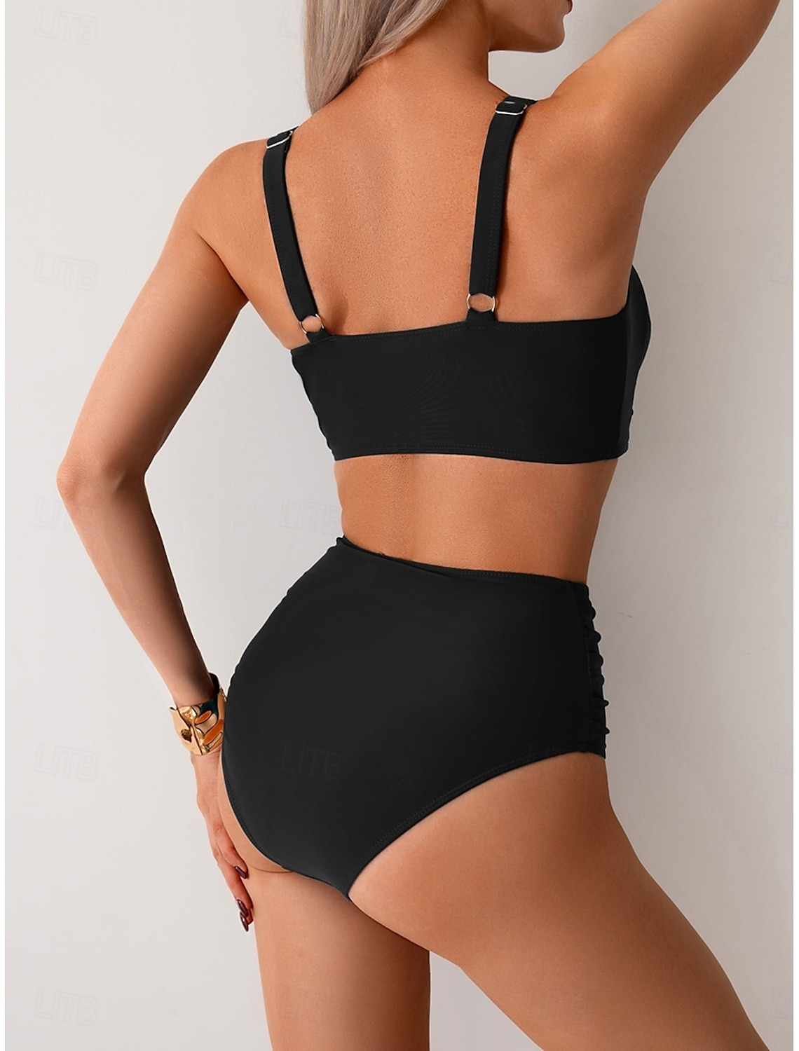 NICOLE | Bikini en tissu froncé