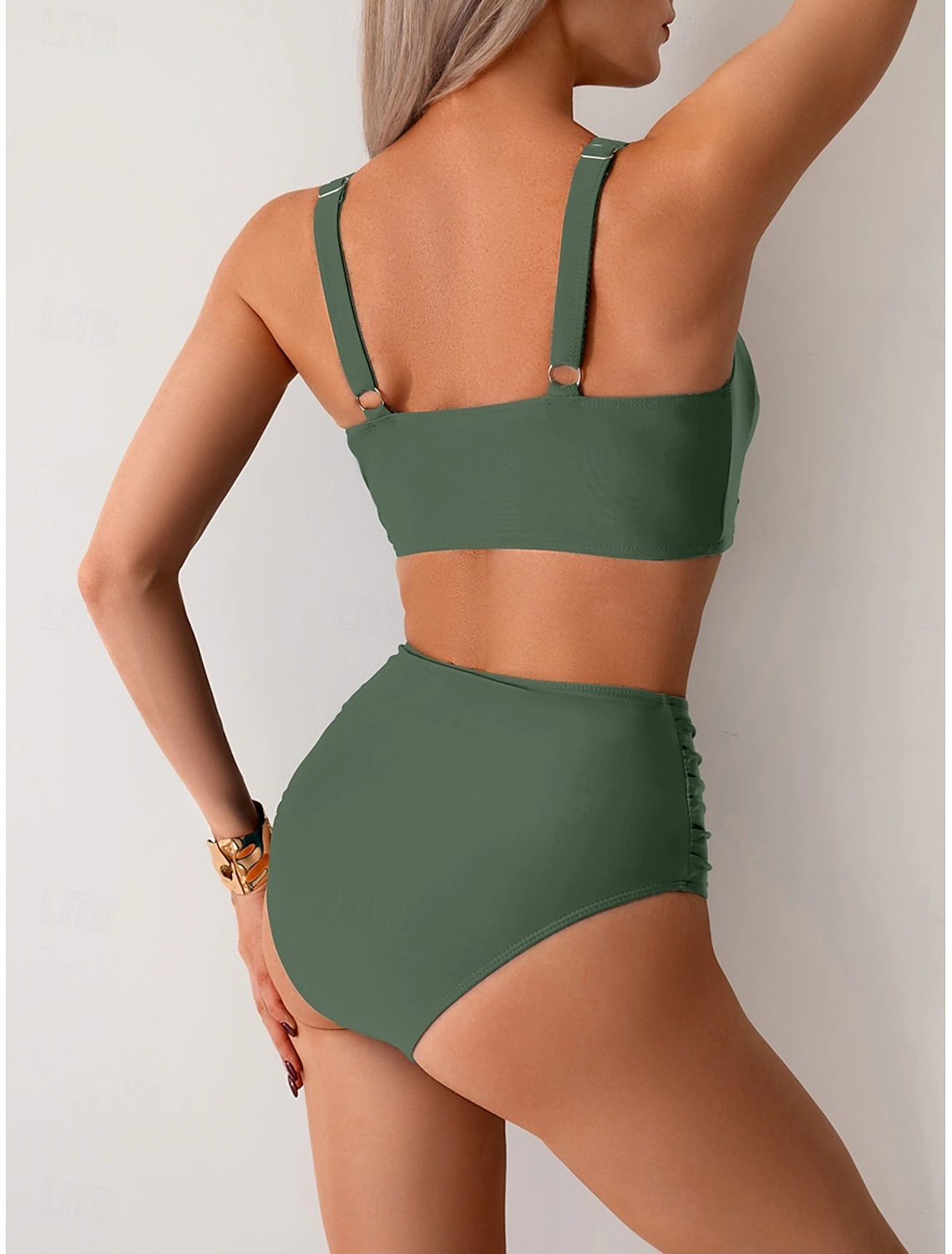 NICOLE | Bikini en tissu froncé