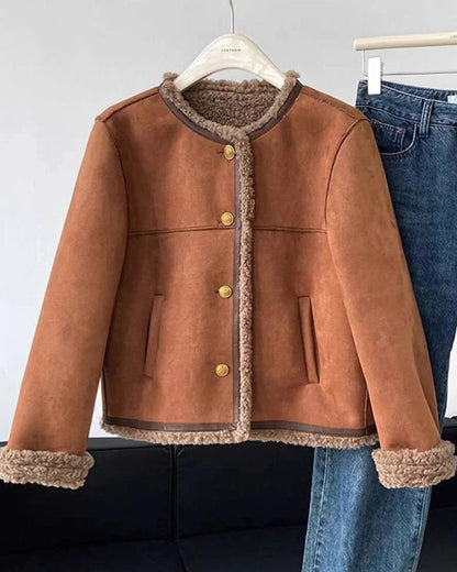 Cora | Veste en Peau Lainée