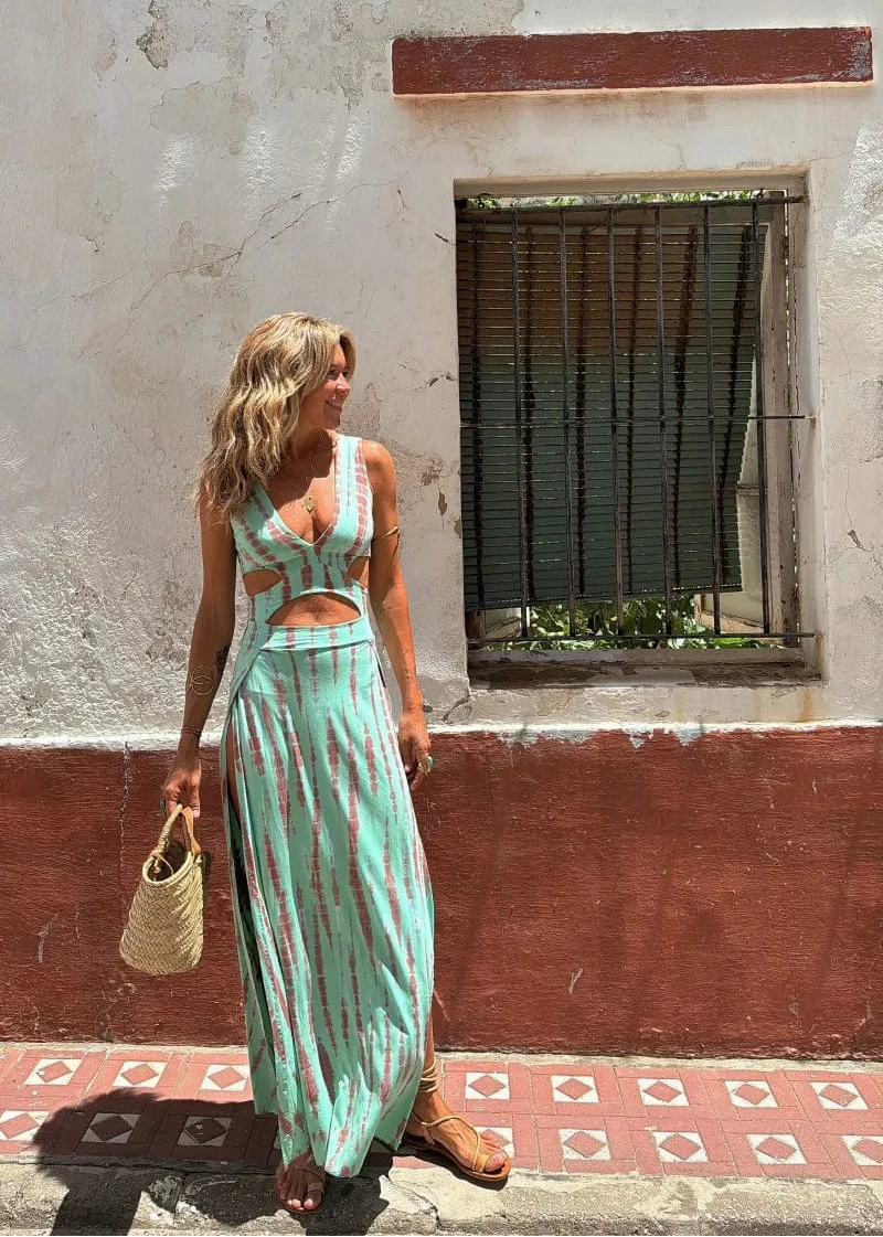 IBIZA | Robe à imprimé tie-dye