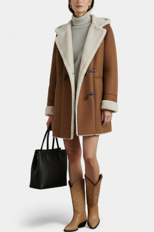 Katja | Manteau à Capuche Décontracté et Élégant pour l'Hiver