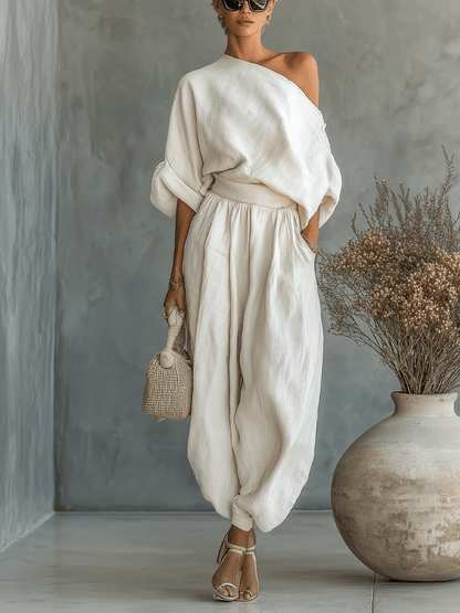 Mila™ | Ensemble 2 pièces à encolure bardot