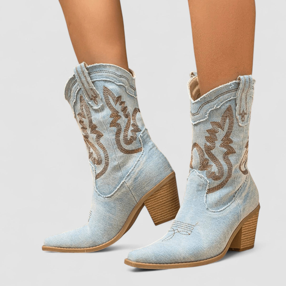 Carolina | Bottines Western Brodées