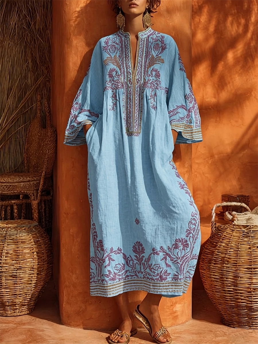 ZAHARA | Robe maxi fleurie bohème