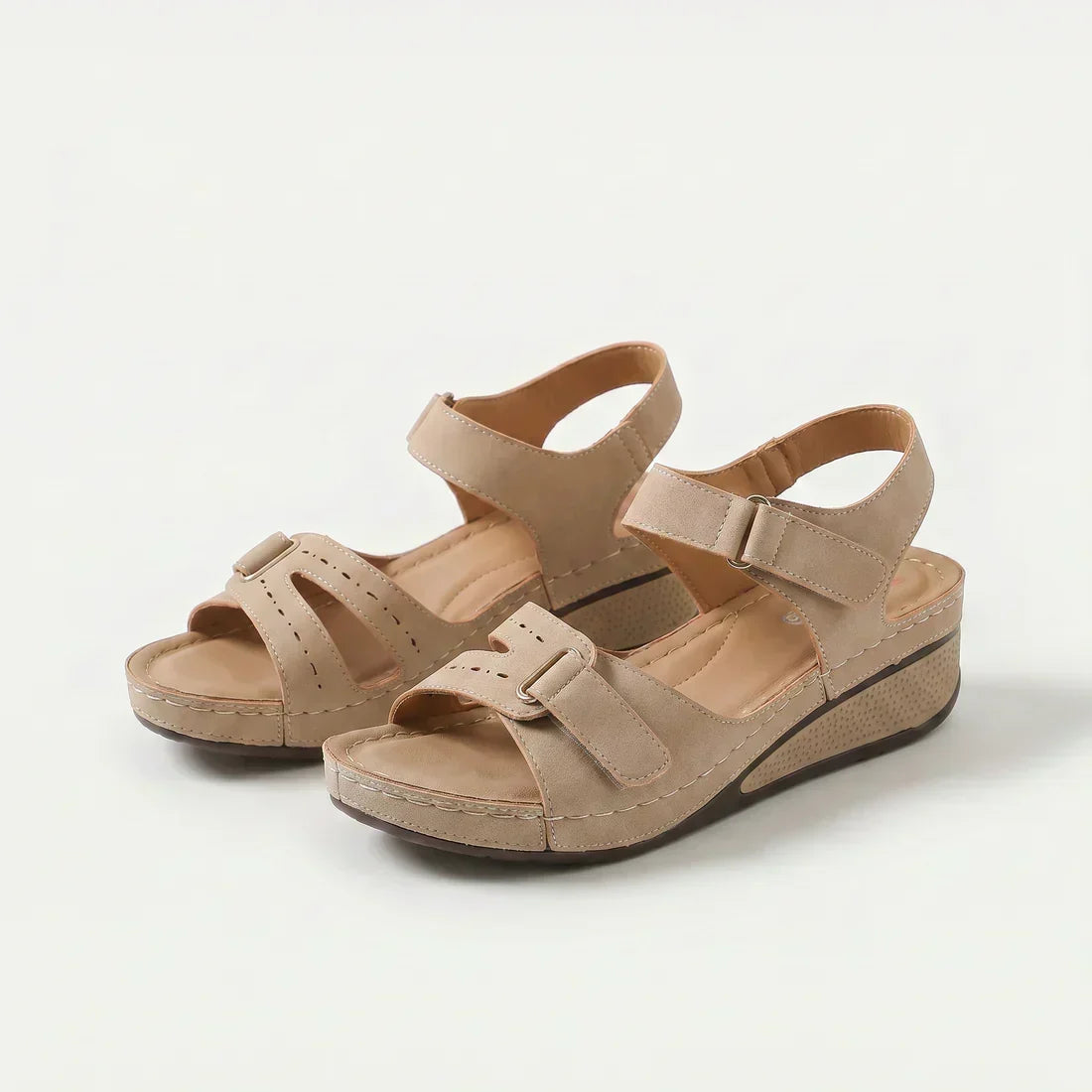 Coralie | Sandales Compensées Confort Rembourrées