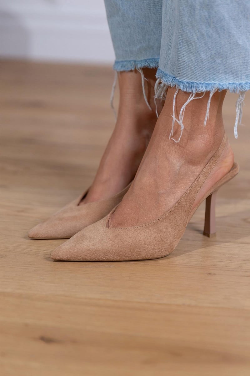 Talons kitten pointus Beige unis